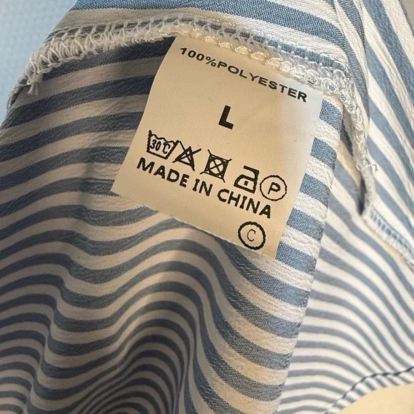 Floral Embroidered Striped Dress - Picture 11 of 11